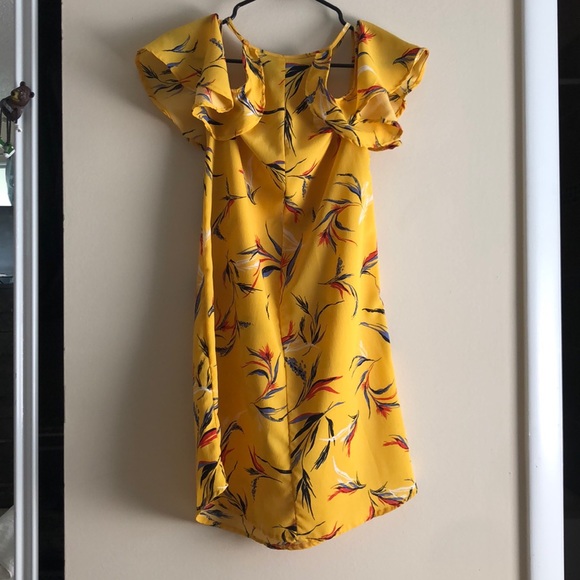 Tropical yellow dress❤️ - Picture 2 of 4